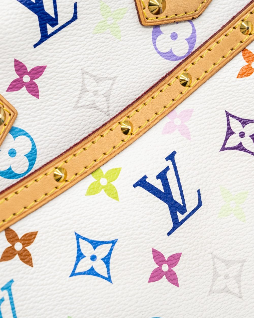 AAA Replica Louis Vuitton LV VINTAGE TOP HANDLE ZIP TOTE BAG WHITE MULTICOLOR MONOGRAM CANVAS GHW