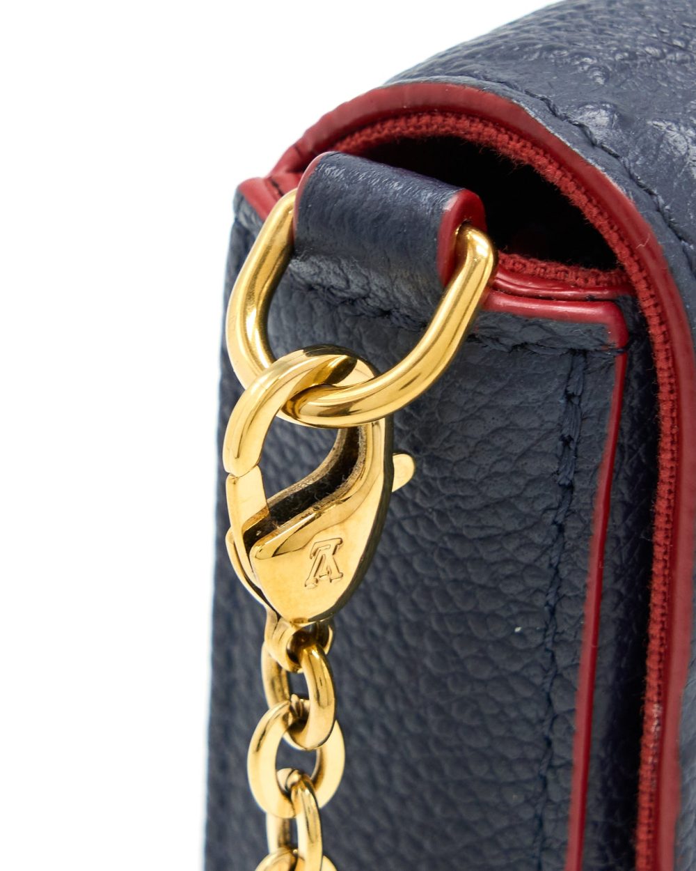 AAA Replica Louis Vuitton LV FELICIE POCHETTE MONOGRAM EMPREINTE NAVY GHW
