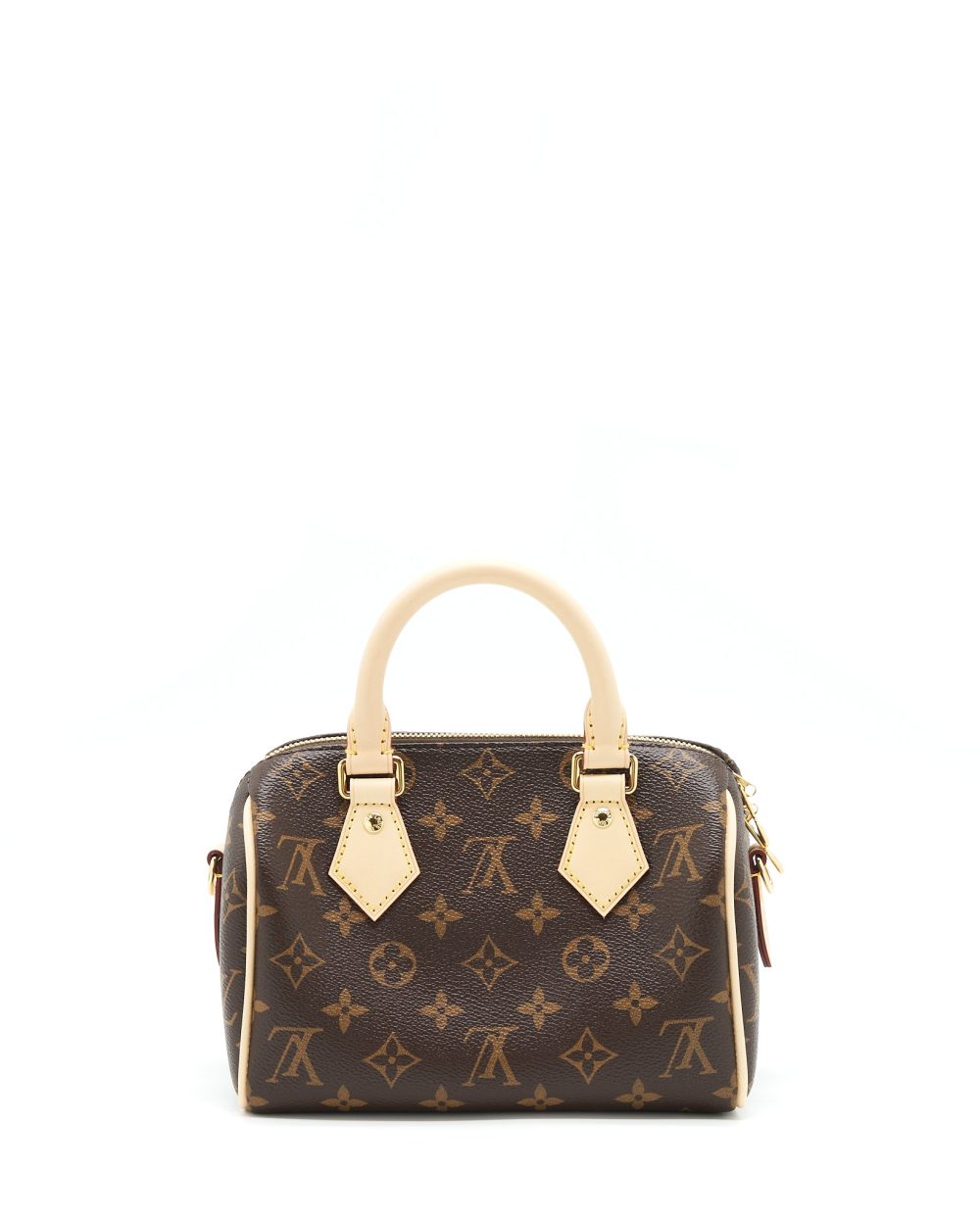 AAA Replica Louis Vuitton LV SPEEDY BANDOULIERE 20 MONOGRAM CANVAS/BLACK MULTICOLOUR STRAP