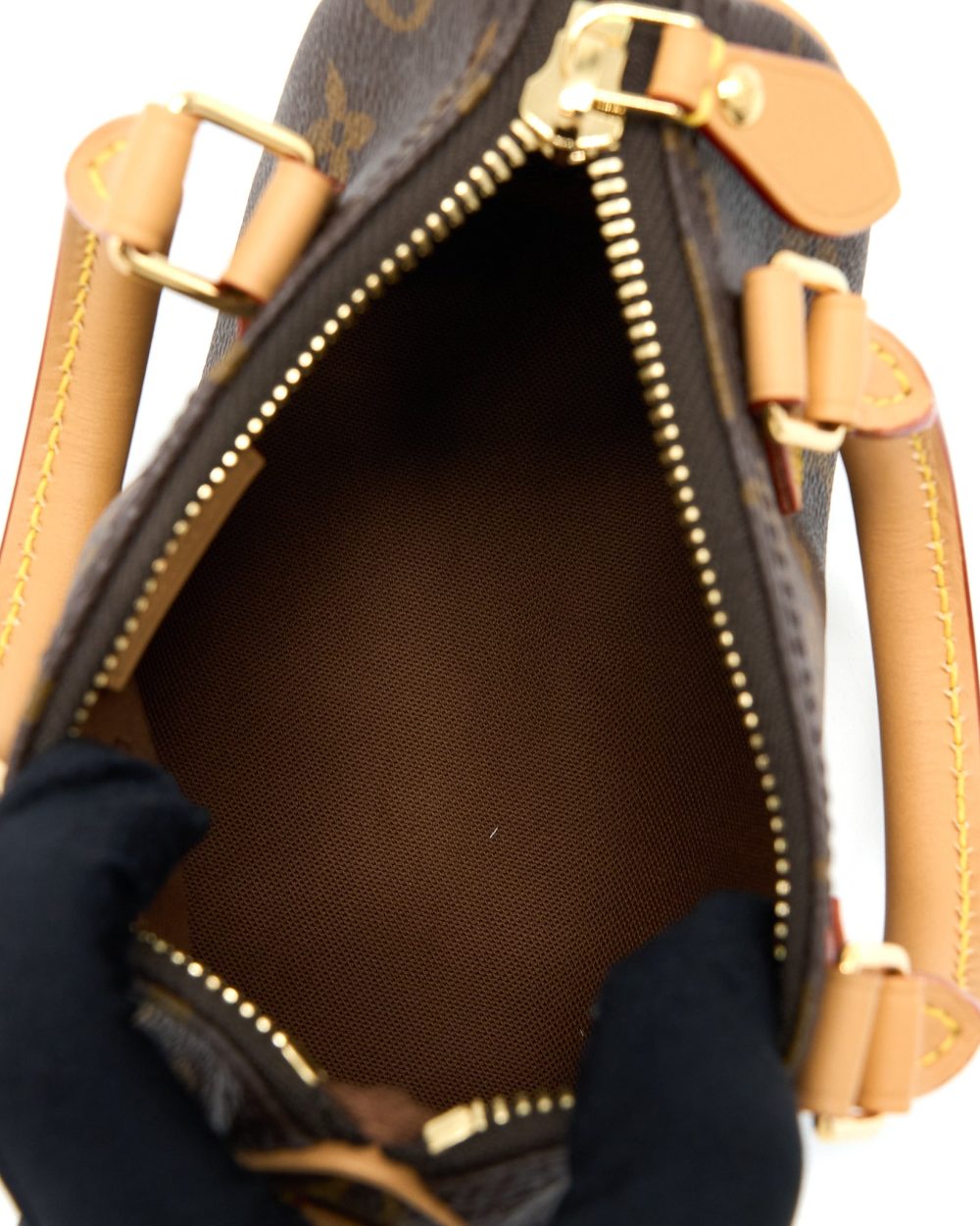 AAA Replica Louis Vuitton LV NANO SPEEDY NEW VERSION MONOGRAM CANVAS GHW