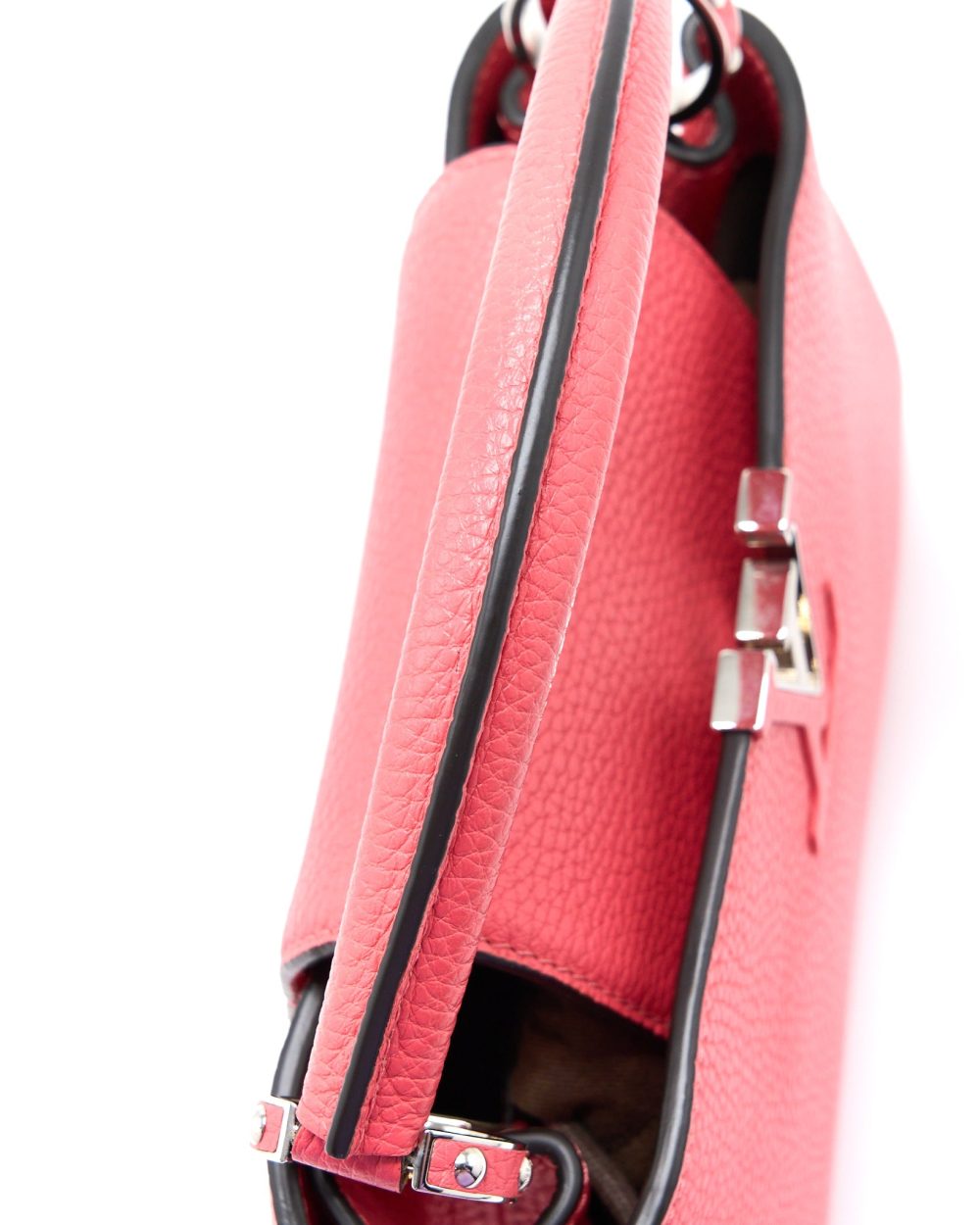 AAA Replica Louis Vuitton LV CAPUCINES BB TAURILLON PINK SHW