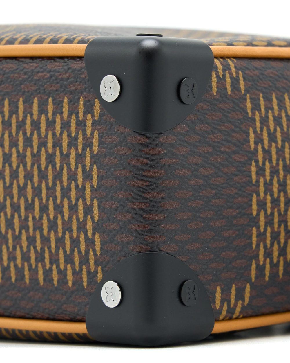 AAA Replica Louis Vuitton LV MINI SOFT TRUNK LIMITED EDITION SUTURES TOILES BLACK HARDWARE