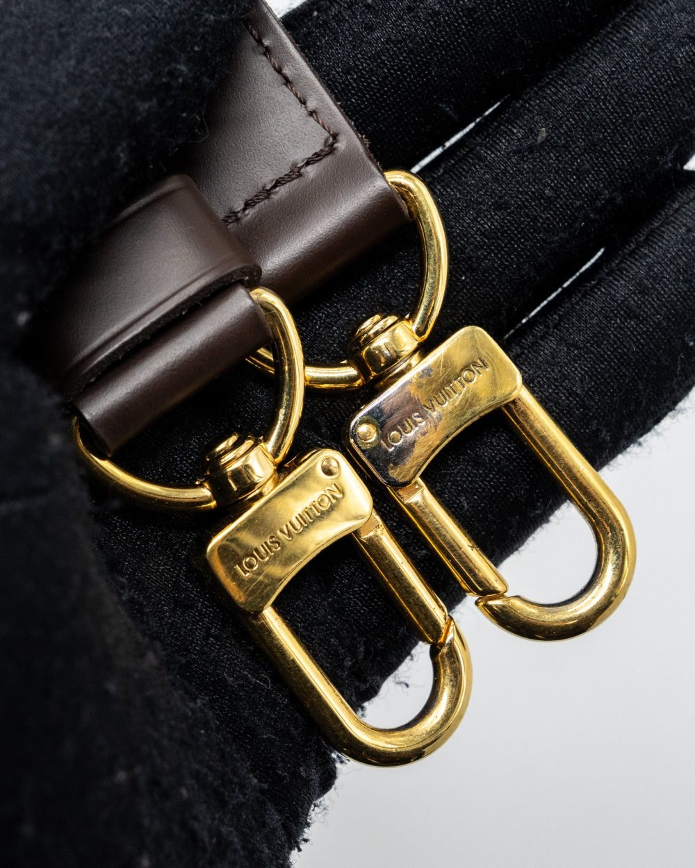 AAA Replica Louis Vuitton LV SPEEDY 25 DAMIER EBENE GHW