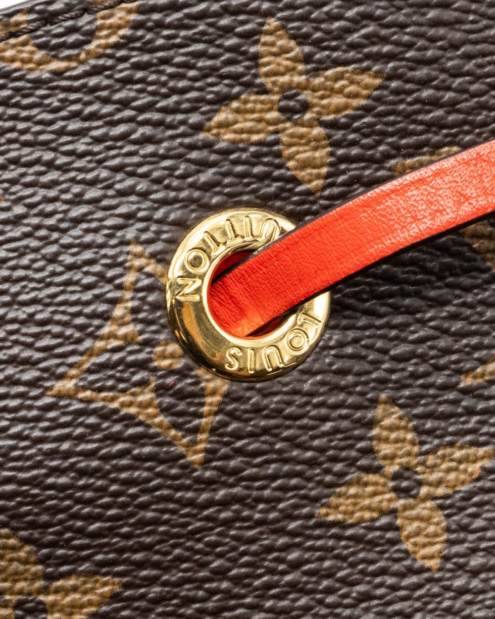 AAA Replica Louis Vuitton LV NEONOE MONOGRAM CANVAS / RED GHW