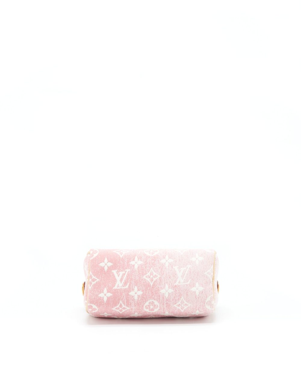 AAA Replica Louis Vuitton LV NANO SPEEDY MONOGRAM JACQUARD DENIM PINK GHW