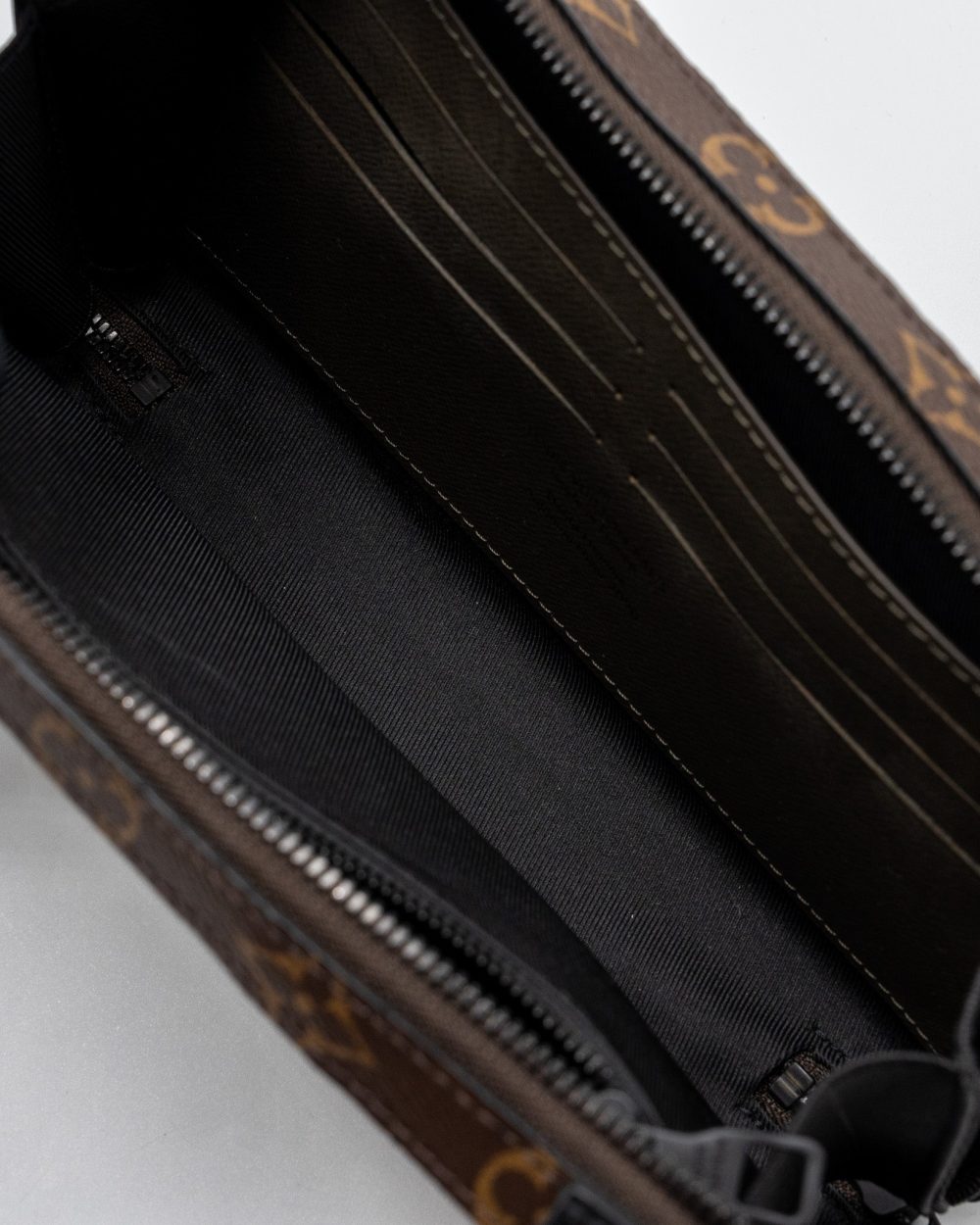 AAA Replica Louis Vuitton LV SOFT TRUNK WALLET TAIGA / MONOGRAM CANVAS KHAKI GREEN WITH BLACK HARDWARE
