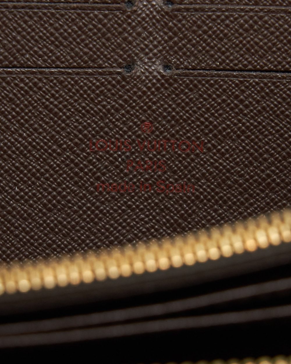 AAA Replica Louis Vuitton LV ZIPPER LONG WALLET DAMIER EBENE GHW