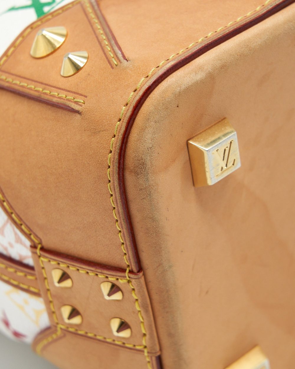 AAA Replica Louis Vuitton LV TOTE BAG WHITE MONOGRAM MULTICOLOUR GHW
