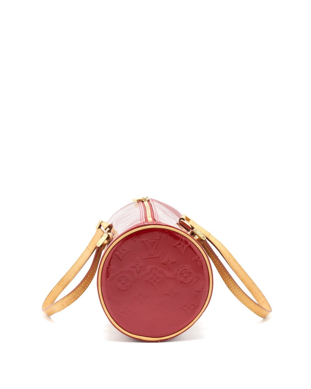 AAA Replica Louis Vuitton LV VINTAGE VERNIS PAPILLON BAG RED