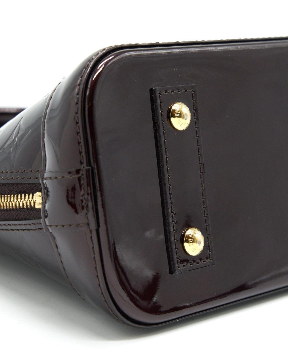 AAA Replica Louis Vuitton LV ALMA BB MONOGRAM VERNIS LEATHER AMARANTE