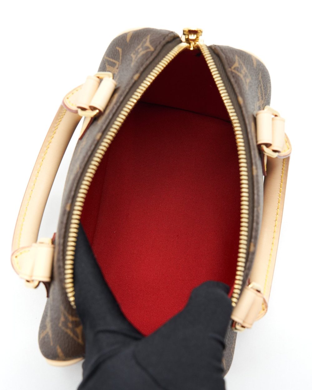 AAA Replica Louis Vuitton LV SPEEDY BANDOULIERE 20 MONOGRAM CANVAS/BLACK MULTICOLOUR STRAP
