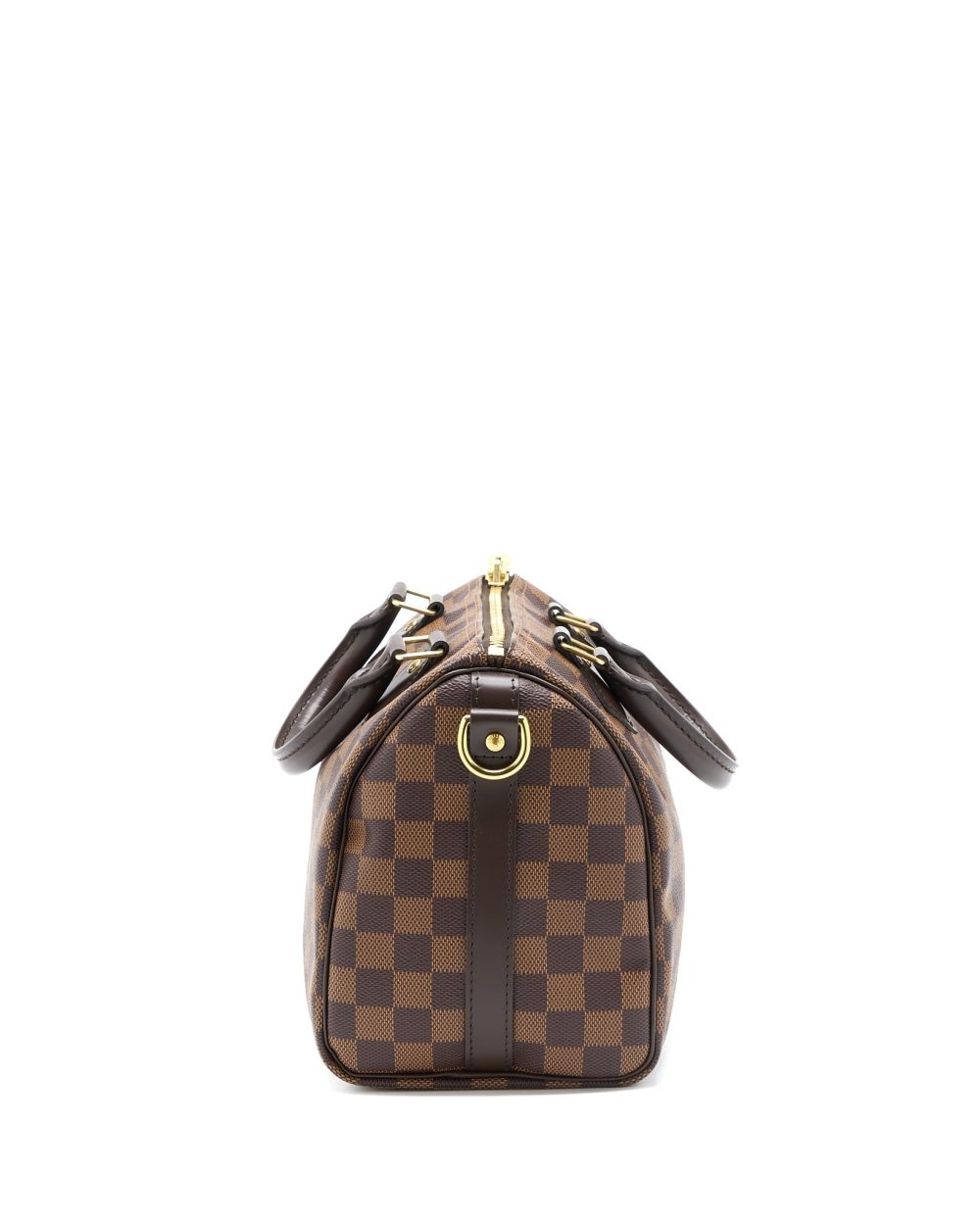 AAA Replica Louis Vuitton LV SPEEDY BANDOULIERE 25 DAMIER EBENE CANVAS GHW