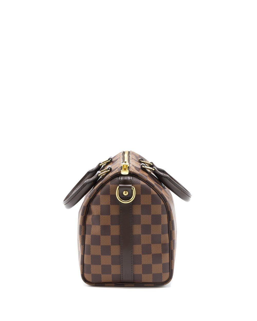 AAA Replica Louis Vuitton LV SPEEDY BANDOULIERE 25 DAMIER EBENE CANVAS GHW