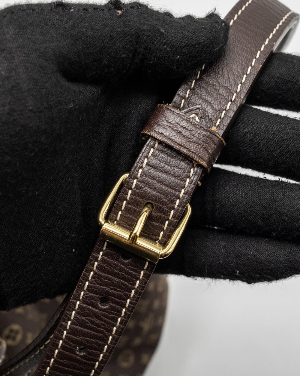 AAA Replica Louis Vuitton LV LIN NOE BAG FABRIC/LEATHER EBENE GHW