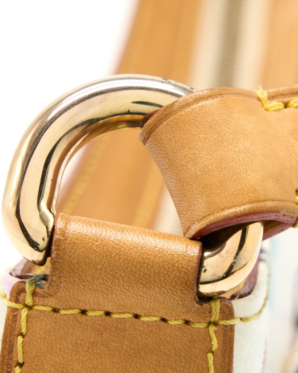 AAA Replica Louis Vuitton LV VINTAGE ELIZA SHOULDER BAG WHITE/MULTICOLOUR GHW