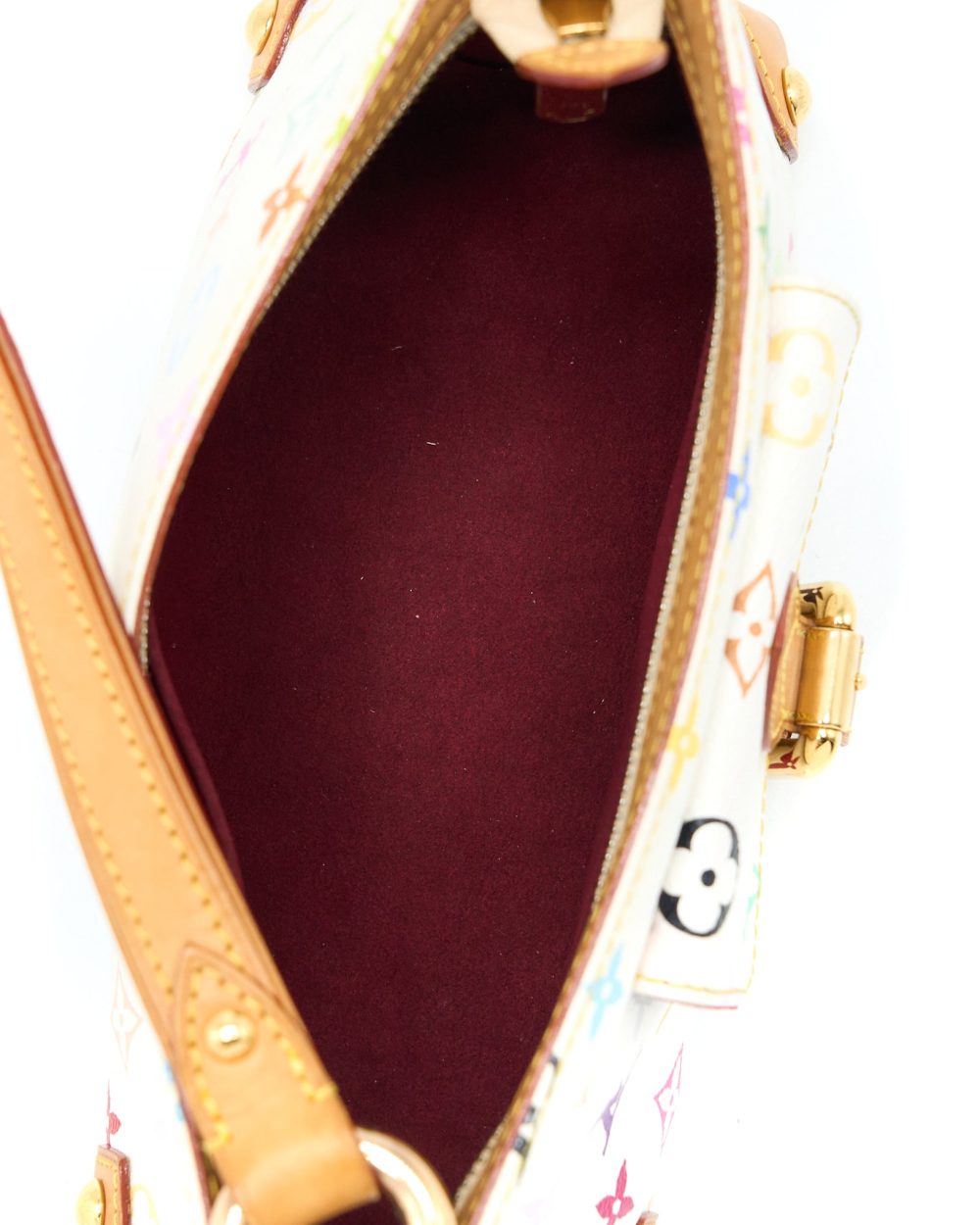 AAA Replica Louis Vuitton LV VINTAGE ELIZA SHOULDER BAG WHITE/MULTICOLOUR GHW