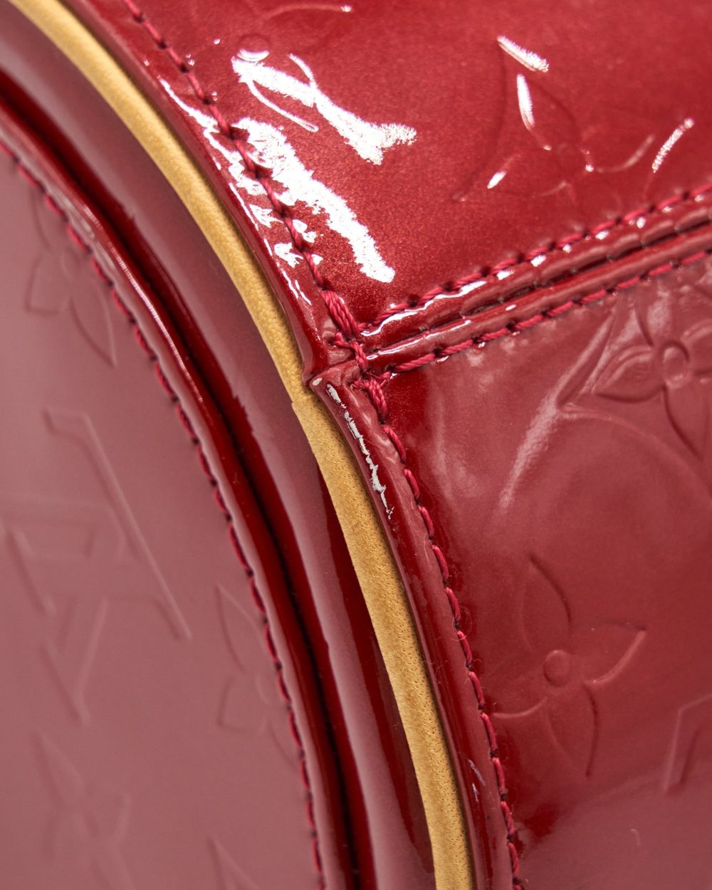 AAA Replica Louis Vuitton LV VINTAGE VERNIS PAPILLON BAG RED
