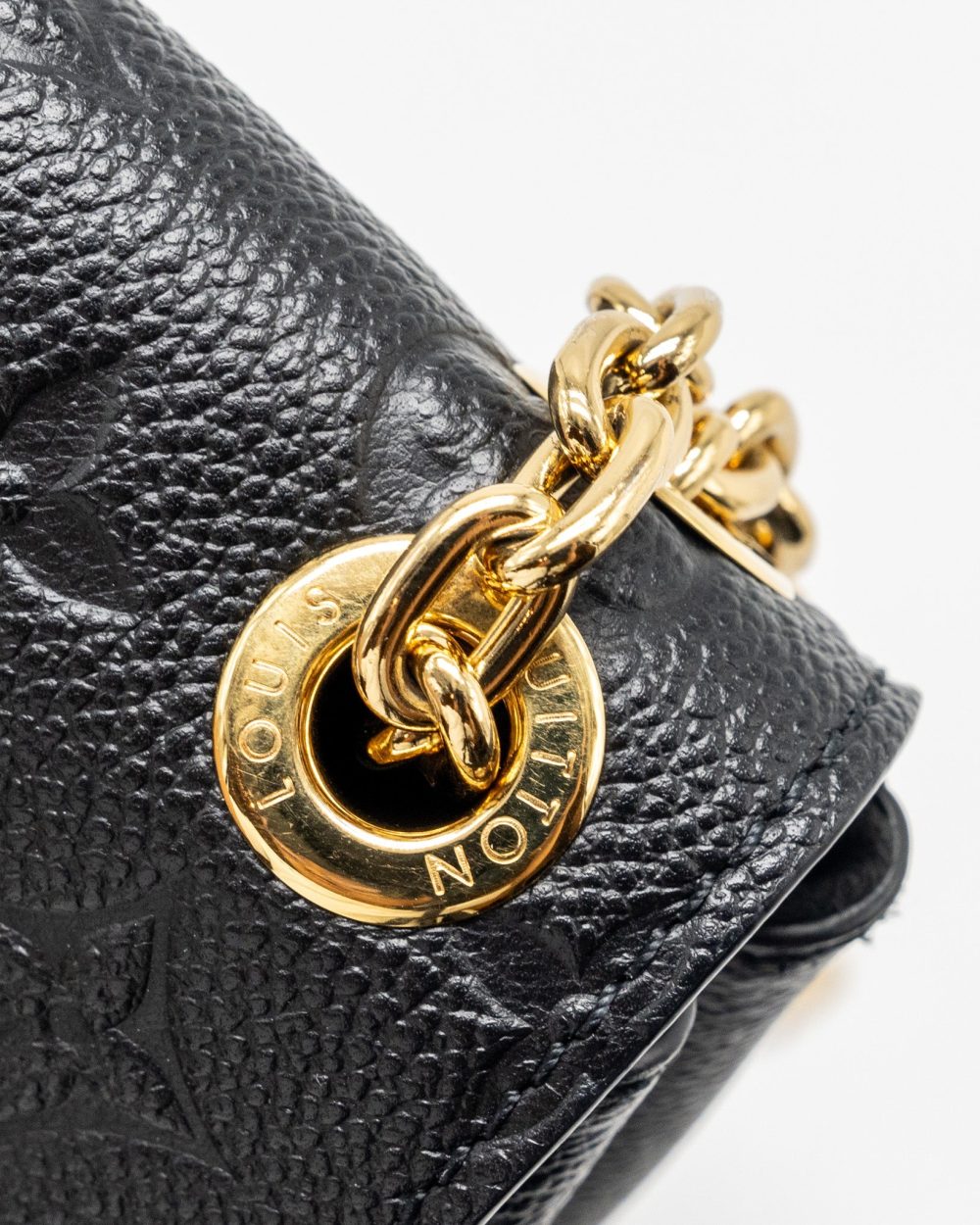 AAA Replica Louis Vuitton LV VAVIN BB MONOGRAM EMPREINTE CALFSKIN BLACK GHW