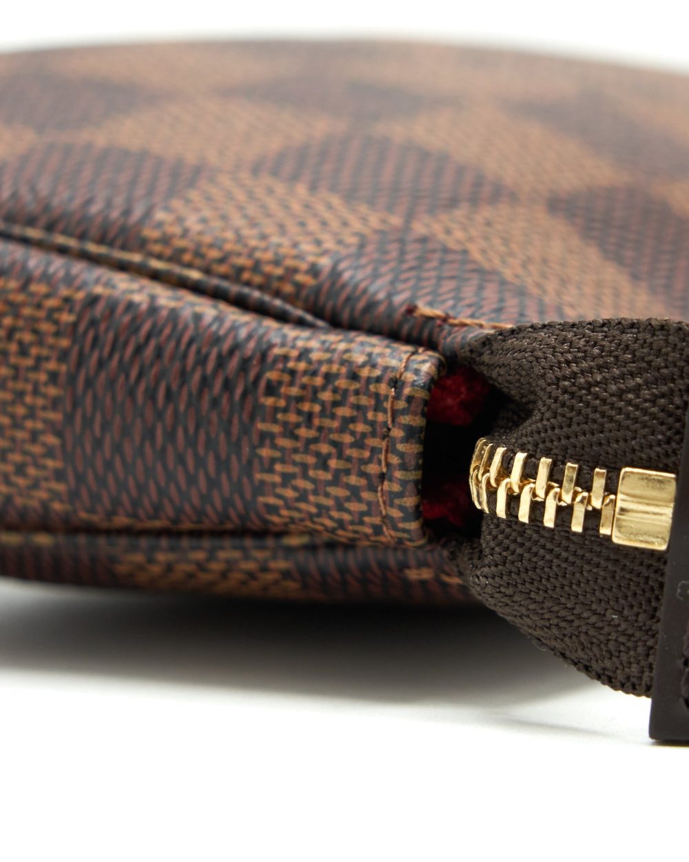 AAA Replica Louis Vuitton LV MINI POCHETTE ACCESSORIES DAMIER EBENE