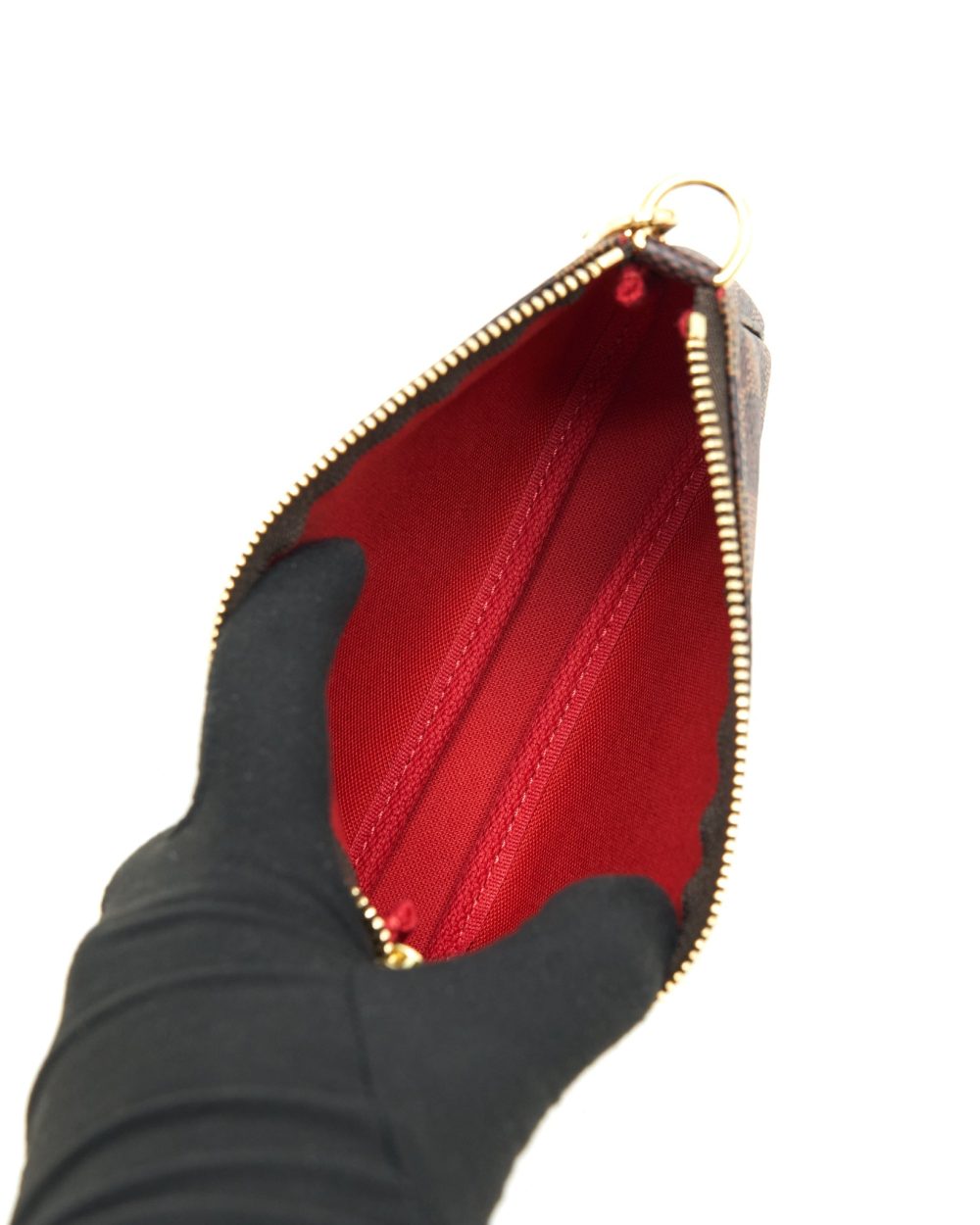 AAA Replica Louis Vuitton LV MINI POCHETTE ACCESSORIES DAMIER EBENE