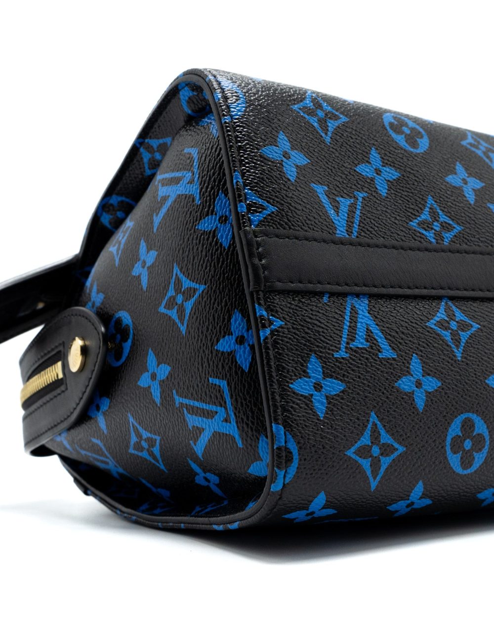 AAA Replica Louis Vuitton LV SPEEDY AMAZON COLOURED MONOGRAM CANVAS BLUE/BLACK GHW