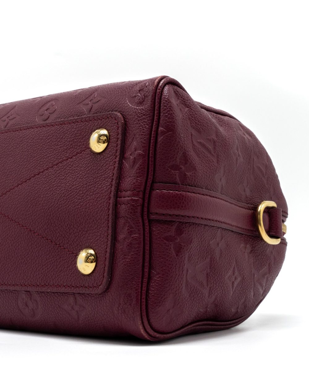 AAA Replica Louis Vuitton LV SPEEDY 25 BANDOULIERE MONOGRAM EMPREINTE PURPLE GHW