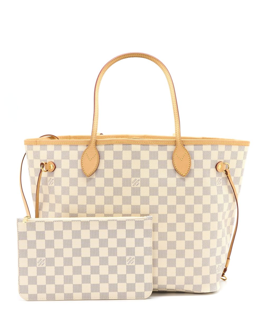 AAA Replica Louis Vuitton LV NEVERFULL MM DAMIER AZUR CANVAS GHW