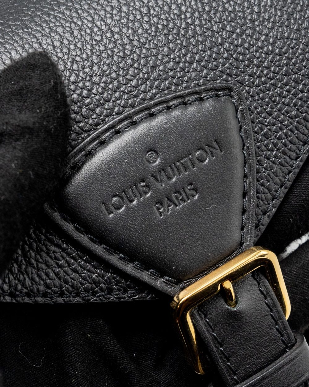 AAA Replica Louis Vuitton LV MONTSOURIS PM BACKPACK MONOGRAM EMPREINTE BLACK GHW