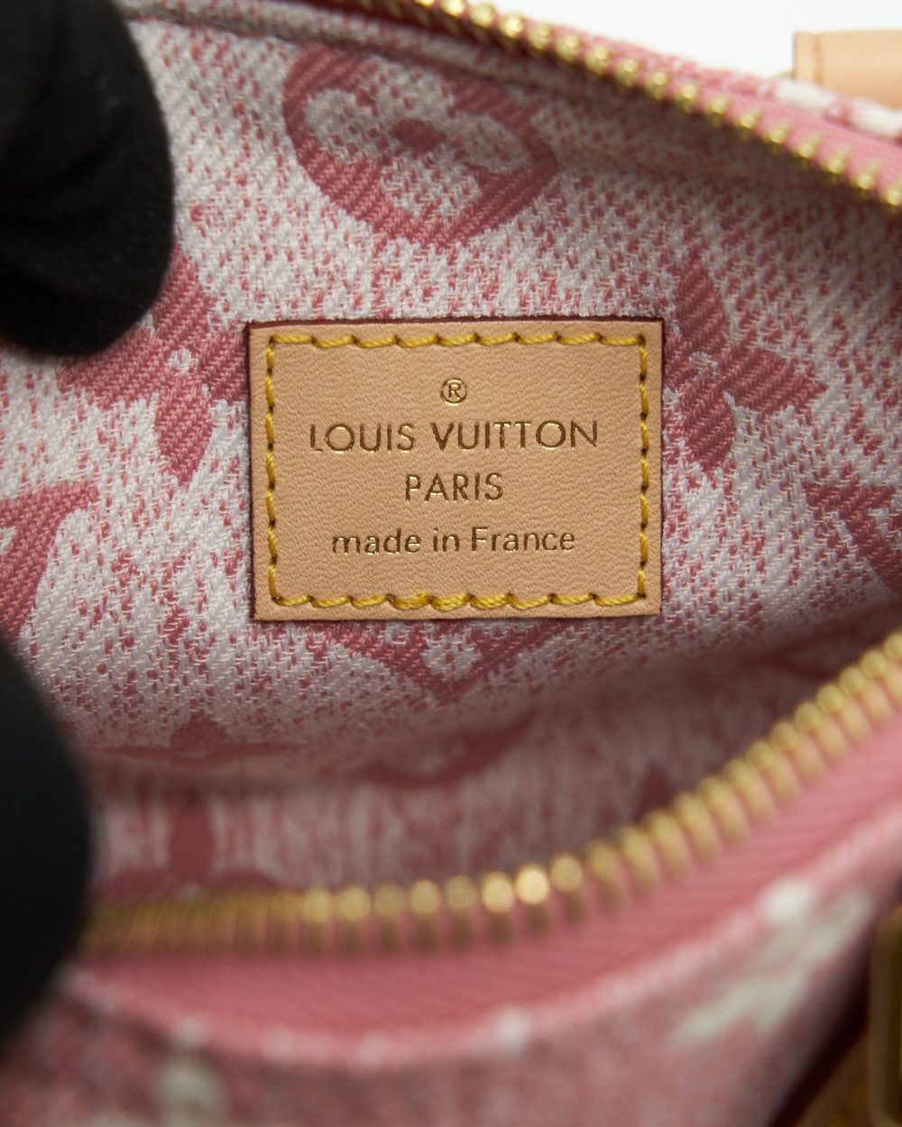 AAA Replica Louis Vuitton LV NANO SPEEDY MONOGRAM JACQUARD DENIM PINK GHW