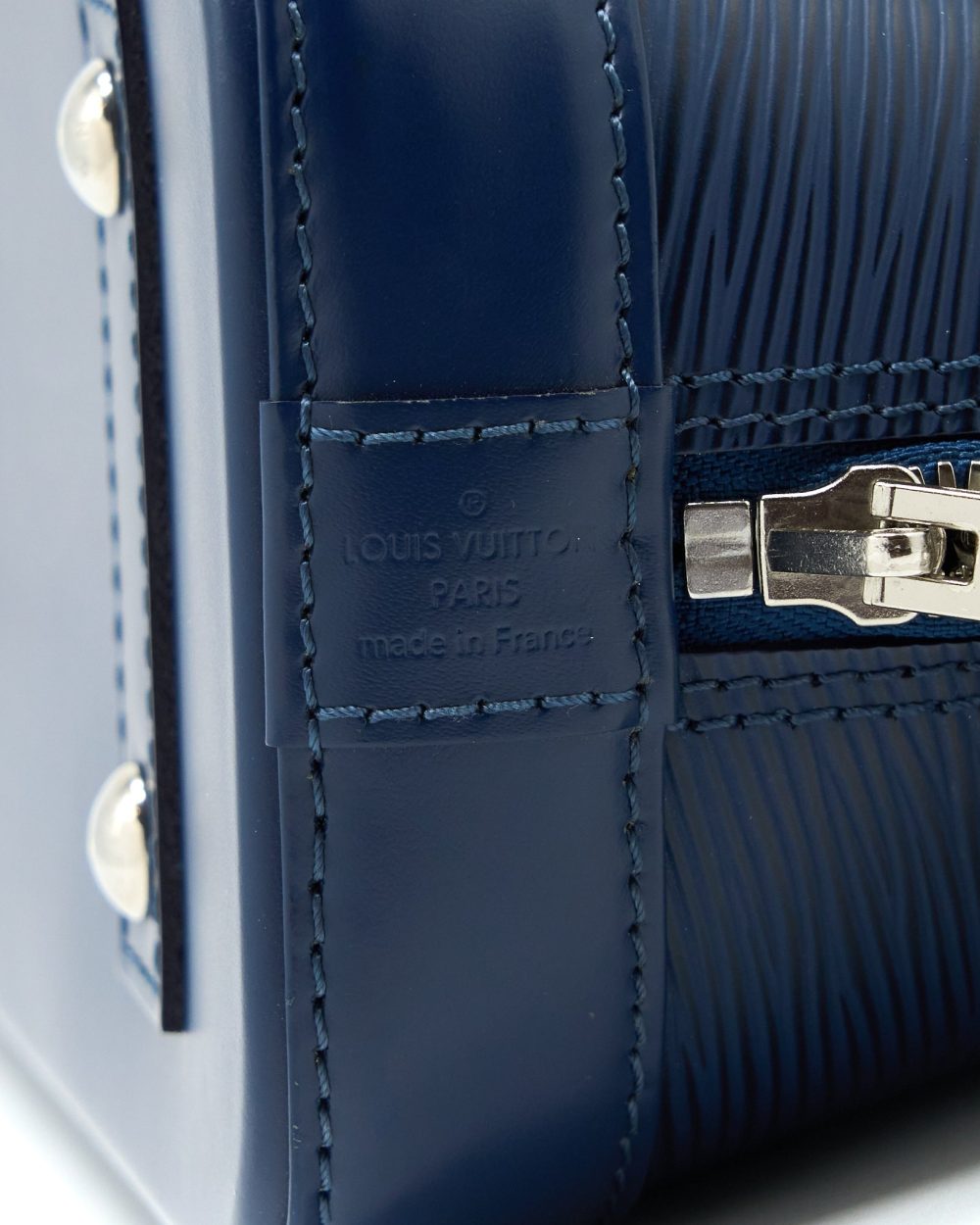 AAA Replica Louis Vuitton LV ALMA BB EPI INDIGO BLUE SHW