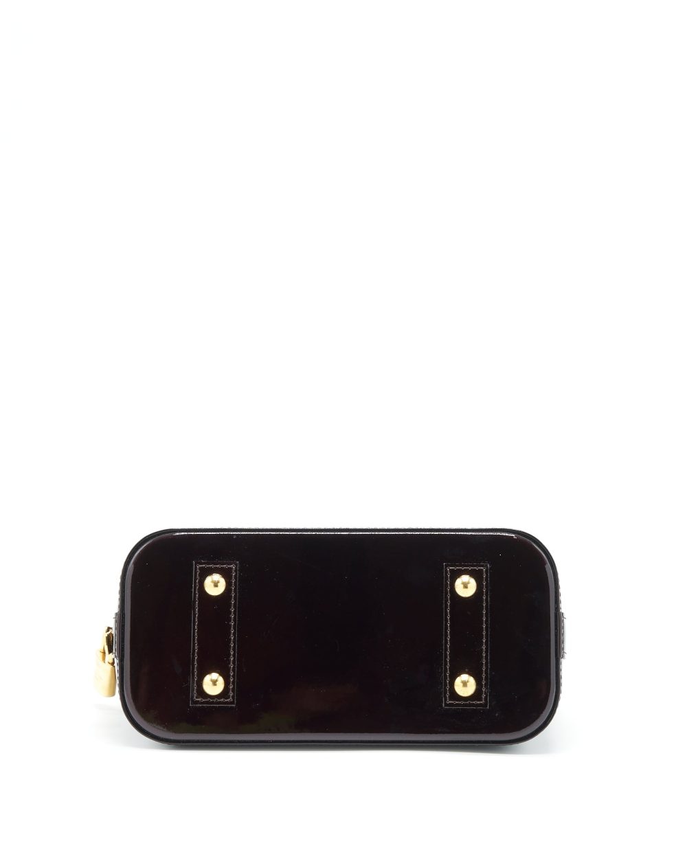 AAA Replica Louis Vuitton LV ALMA BB PATENT AMARANTE RAYE GHW