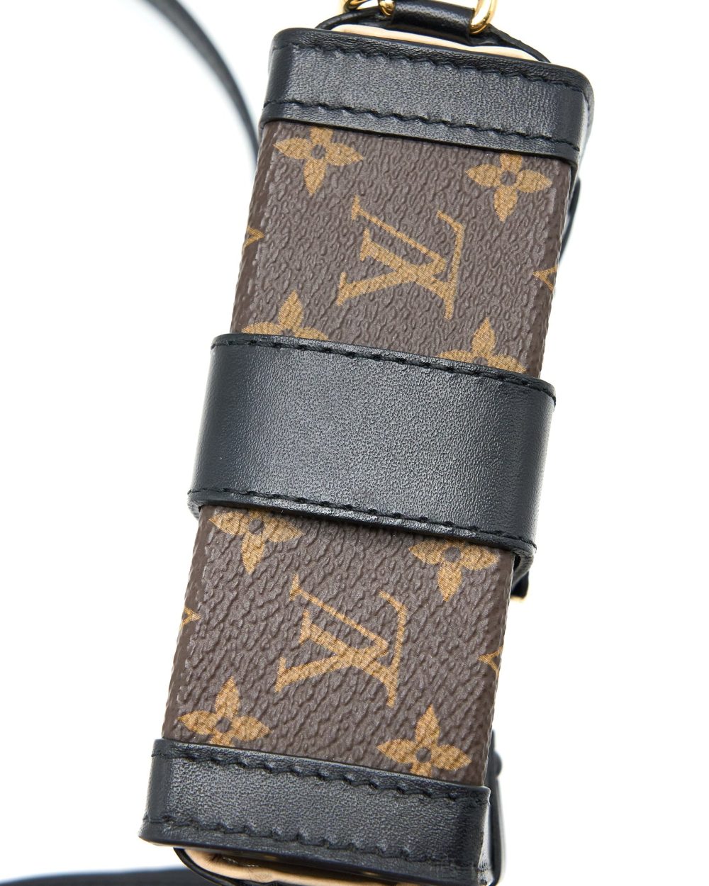 AAA Replica Louis Vuitton LV VERTICAL TRUNK POCHETTE MONOGRAM CANVAS GHW