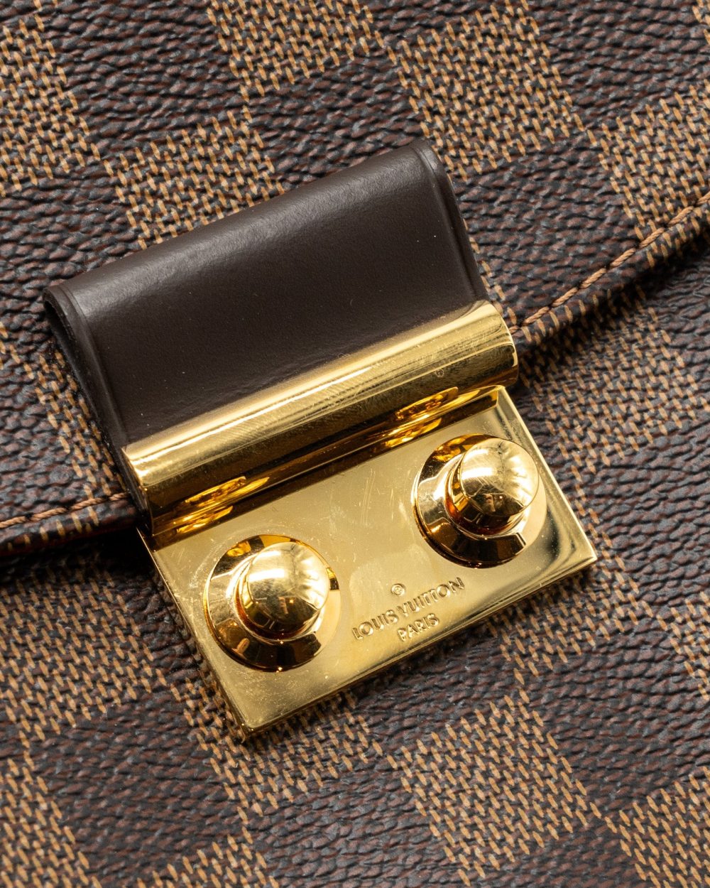 AAA Replica Louis Vuitton LV CROISETTE DAMIER EBENE CANVAS GHW