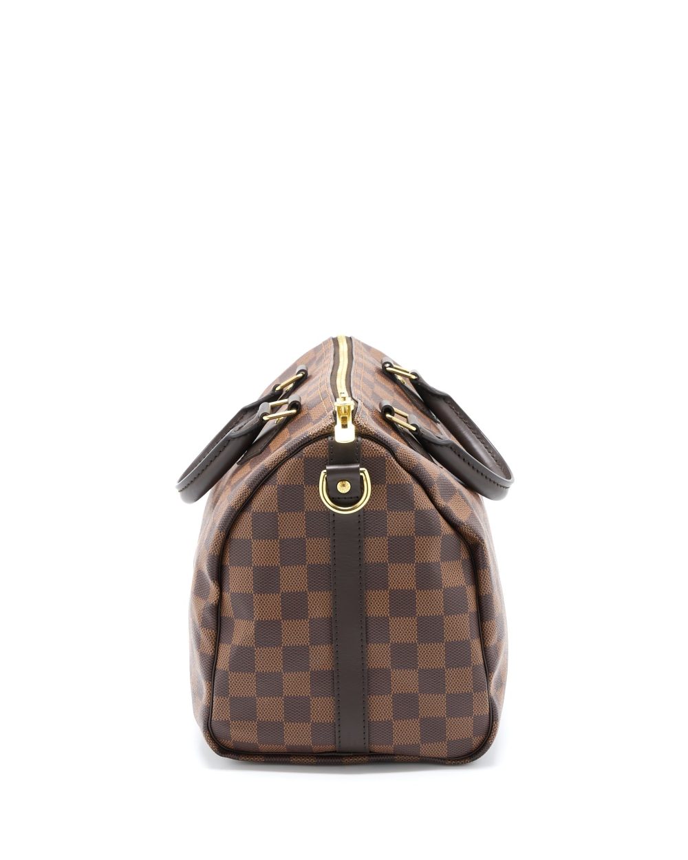 AAA Replica Louis Vuitton LV SPEEDY BANDOULIERE 30 DAMIER EBENE CANVAS GHW (NEW VERSION)