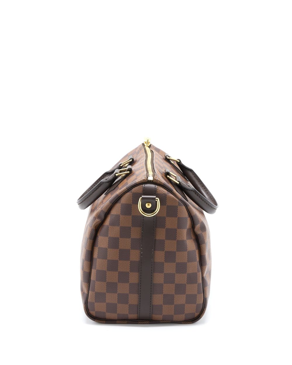 AAA Replica Louis Vuitton LV SPEEDY BANDOULIERE 30 DAMIER EBENE CANVAS GHW (NEW VERSION)