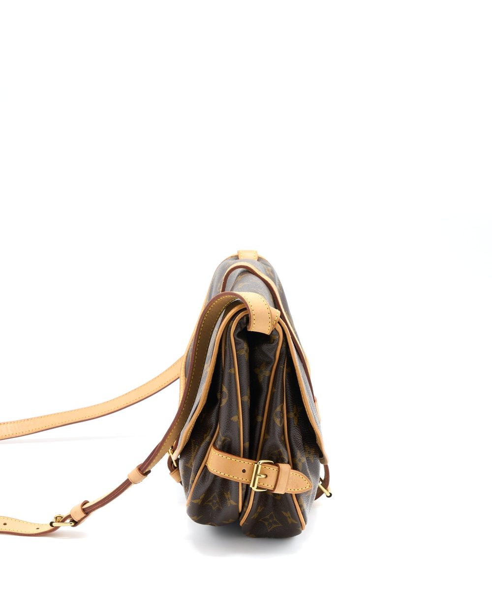 AAA Replica Louis Vuitton LV DOUBLE SIDE CROSSBODY BAG MONOGRAM CANVAS GHW