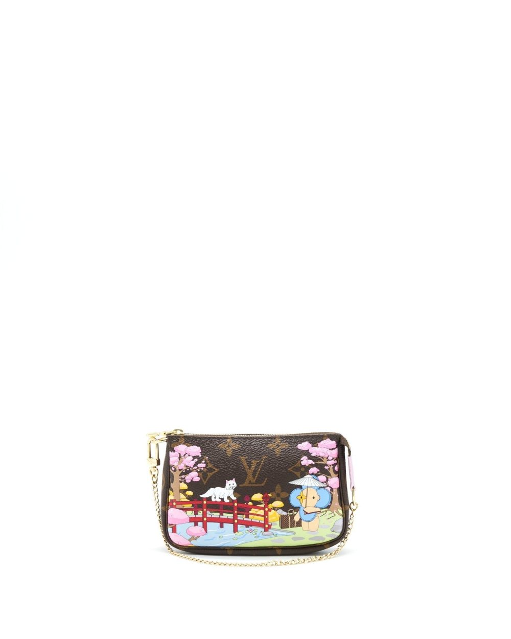 AAA Replica Louis Vuitton LV MINI POCHETTE ACCESSORIES 2021 CHRISTMAS LIMITED EDITION SAKURA