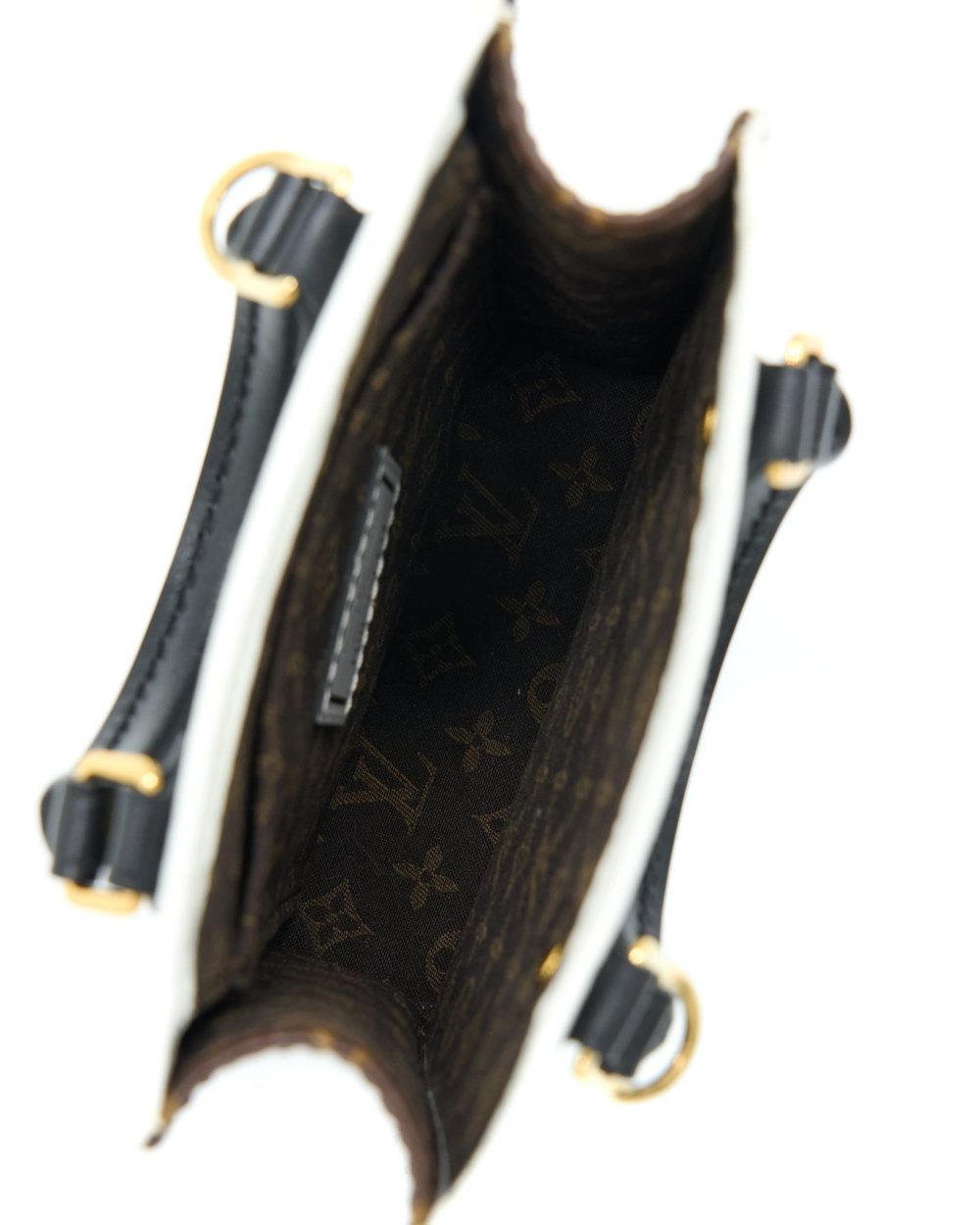 AAA Replica Louis Vuitton LV PETIT SAC PLAT BAG WHITE/BLACK FORNASETTI MONOGRAM CANVAS GHW