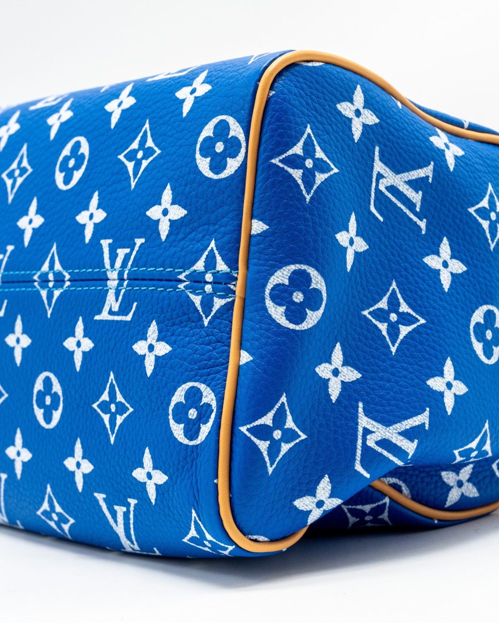 AAA Replica Louis Vuitton LV SPEEDY P9 BANDOULIERE 25 MONOGRAM SOFT CALFSKIN BLEU GHW