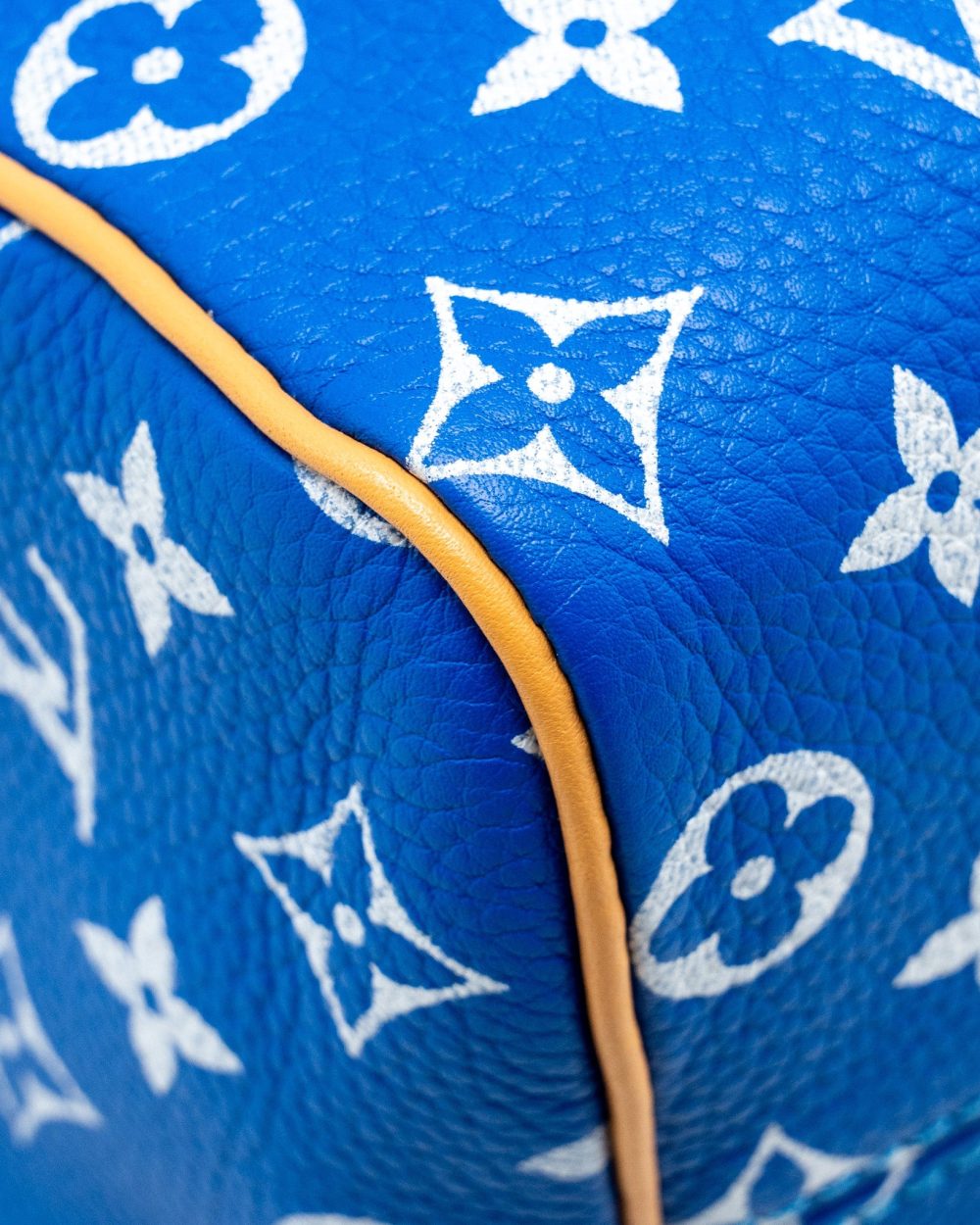 AAA Replica Louis Vuitton LV SPEEDY P9 BANDOULIERE 25 MONOGRAM SOFT CALFSKIN BLEU GHW