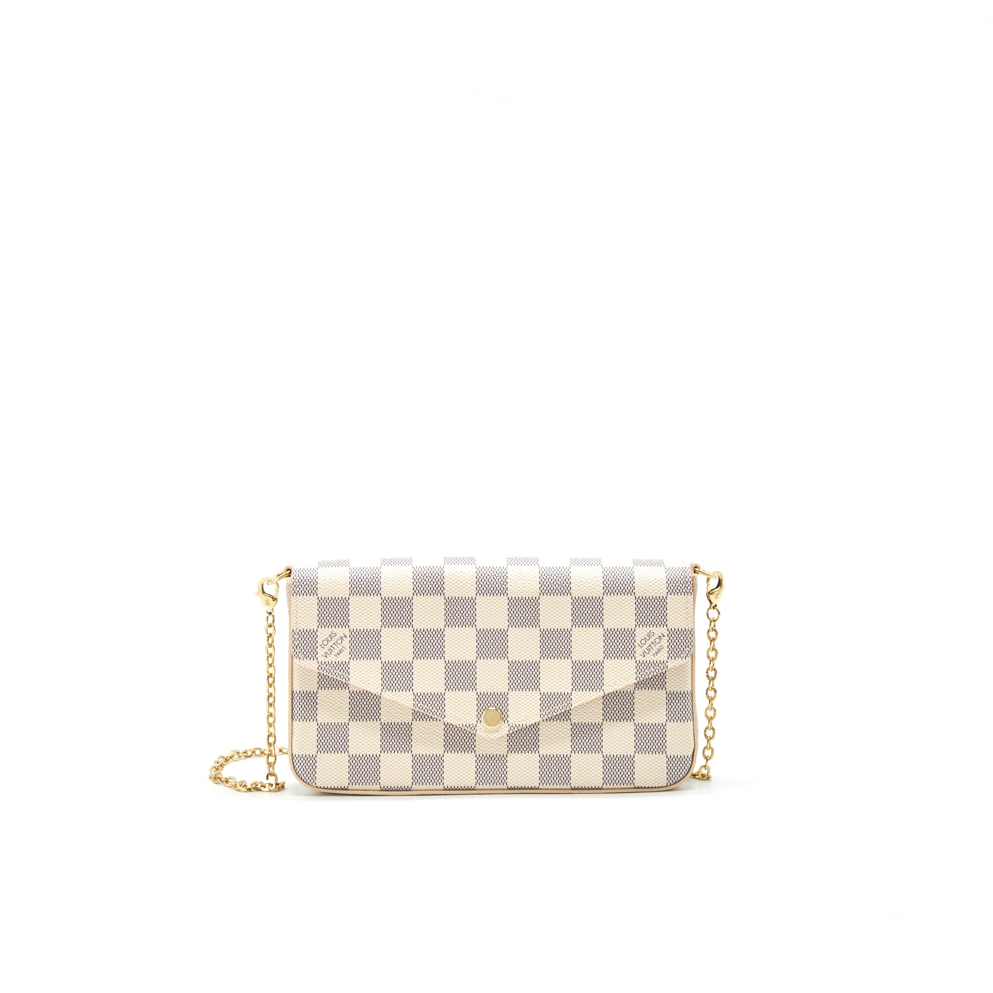 AAA Replica Louis Vuitton LV FELICIE POCHETTE DAMIER AZUR CANVAS