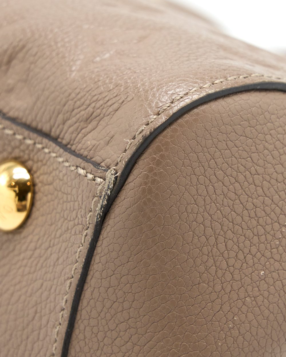 AAA Replica Louis Vuitton LV MONTAIGNE MM MONOGRAM EMPREINTE DARK BEIGE GHW