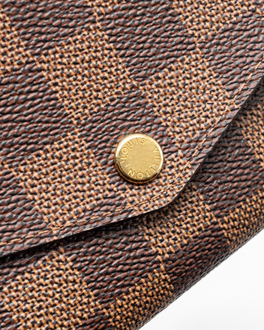AAA Replica Louis Vuitton LV SARAH WALLET DAMIER EBENE / ROSE BALLERINE