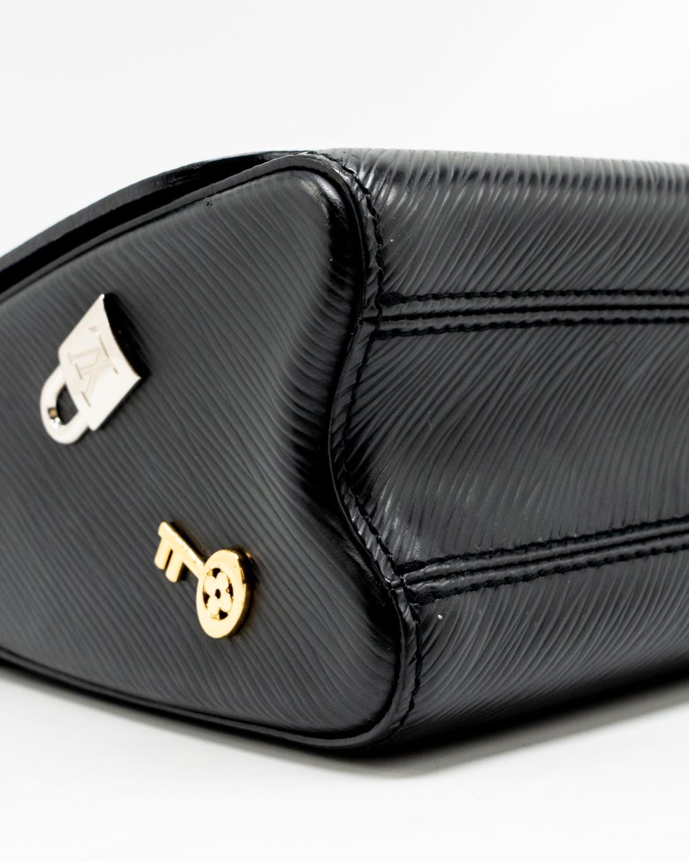 AAA Replica Louis Vuitton LV LOVE LOCK TWIST MM EPI BLACK MULTICOLOUR HARDWARE