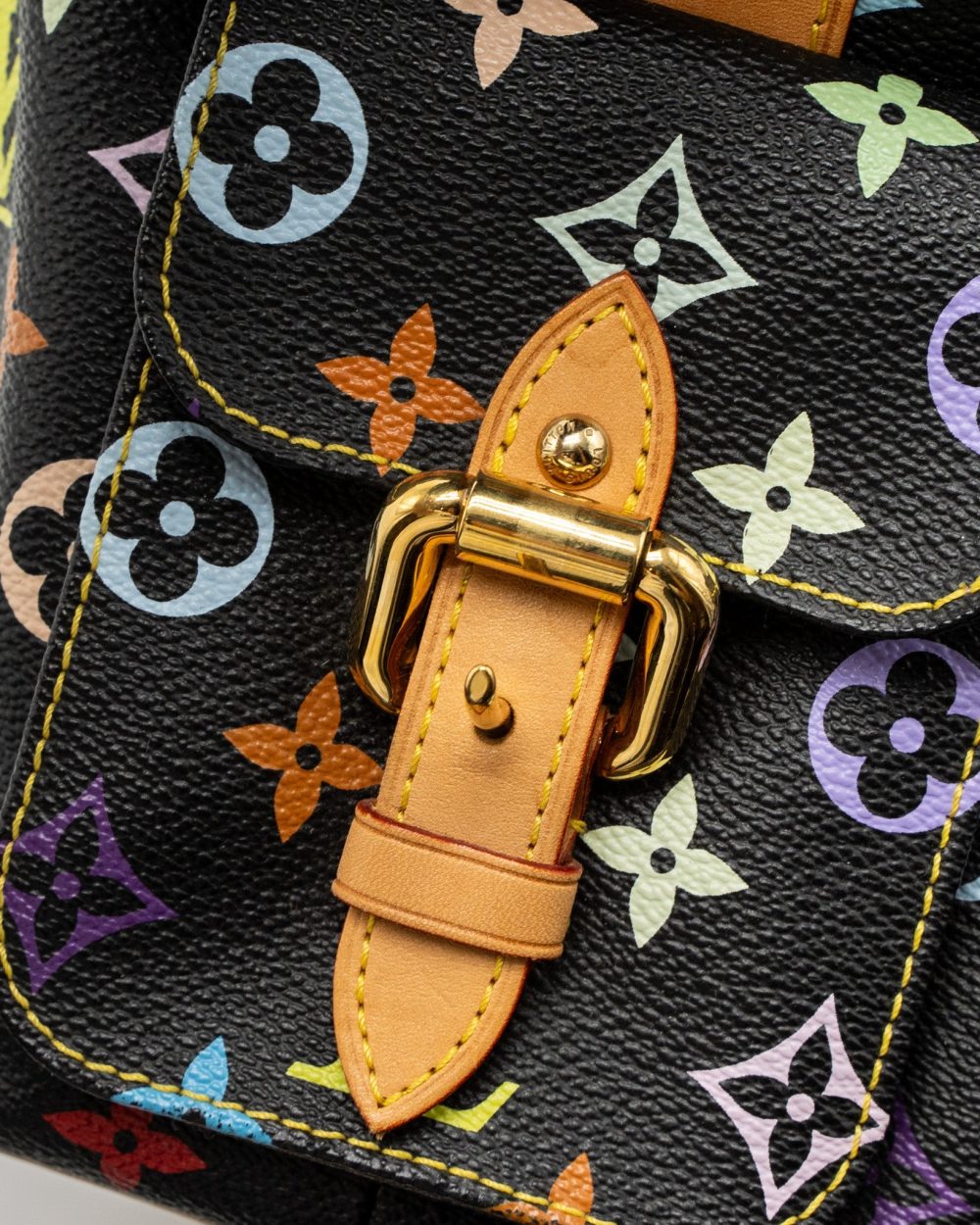 AAA Replica Louis Vuitton LV PETIT NOE MONOGRAM CANVAS BLACK/MULTICOLOUR GHW