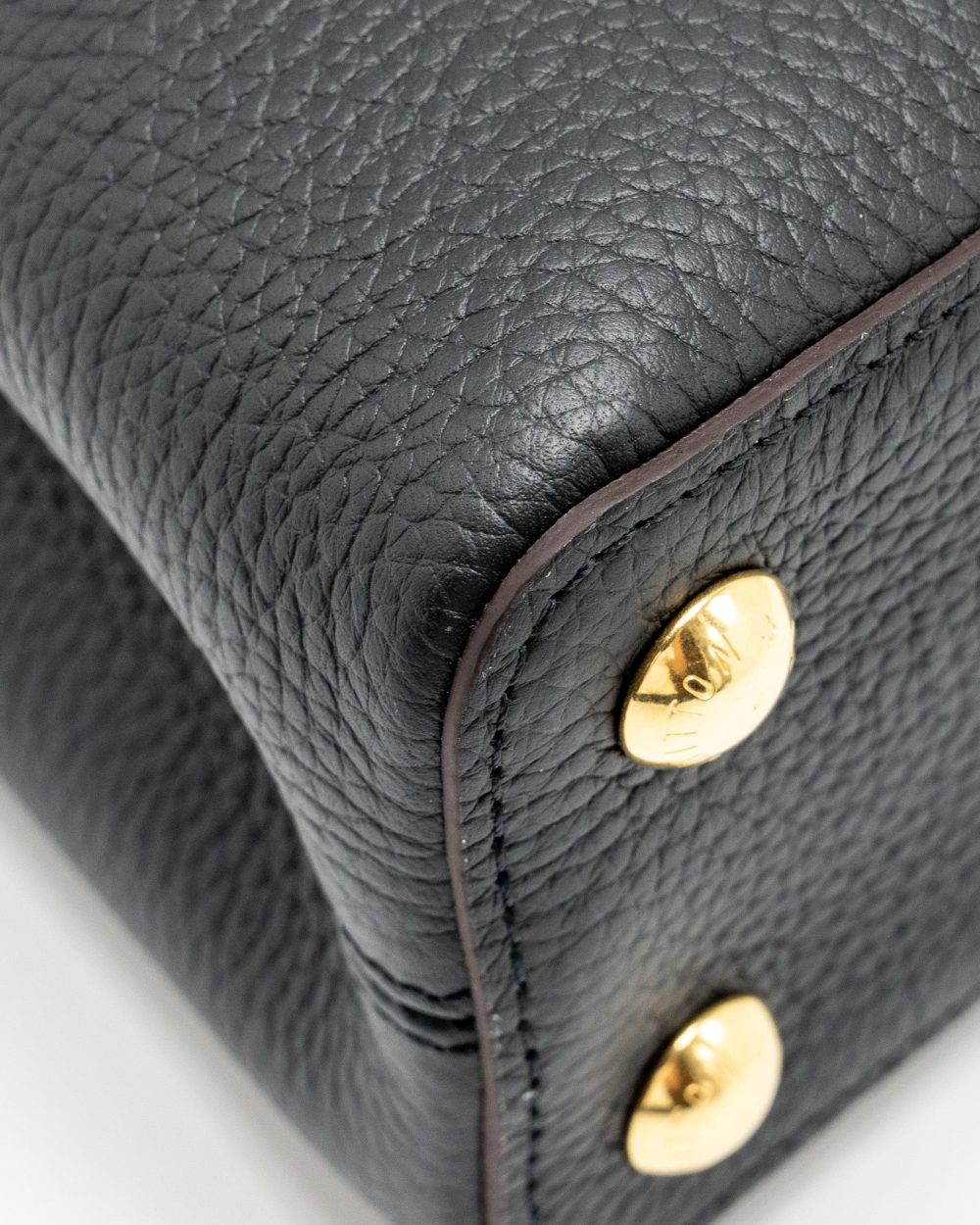 AAA Replica Louis Vuitton LV CAPUCINES BB CALFSKIN BLACK GHW
