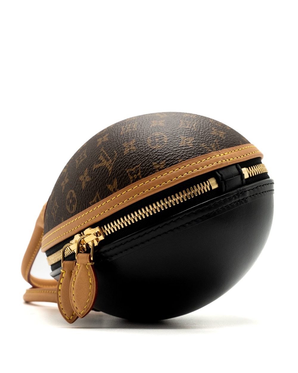 AAA Replica Louis Vuitton LV EGG BAG MONOGRAM CANVAS/LEATHER BROWN/BLACK GHW