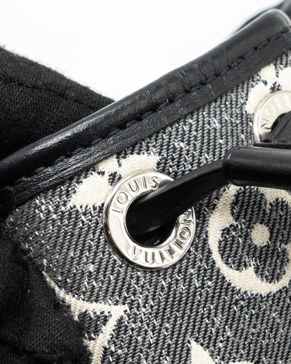 AAA Replica Louis Vuitton LV NANO NOE JACQUARD DENIM BLACK MULTICOLOUR SHW (NEW VERSION)