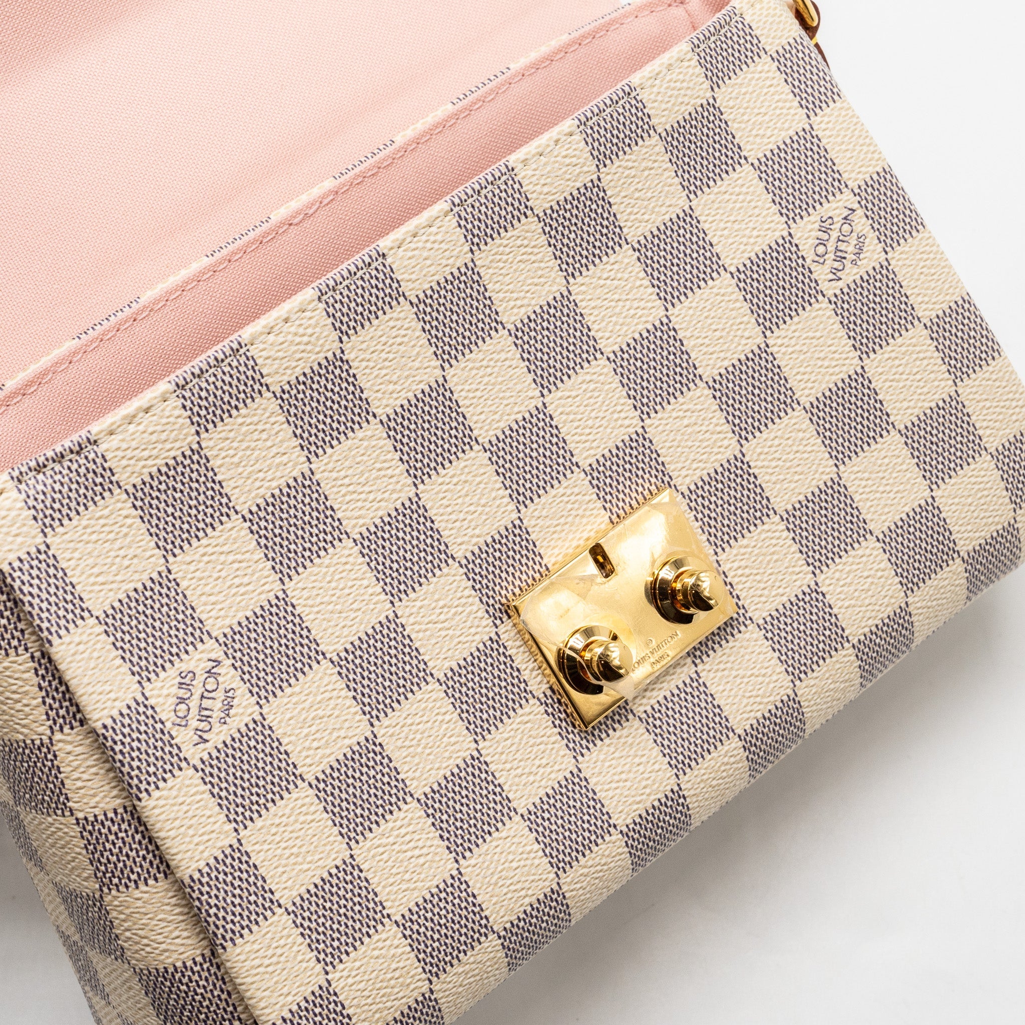 AAA Replica Louis Vuitton LV CROISETTE DAMIER AZUR CANVAS GHW