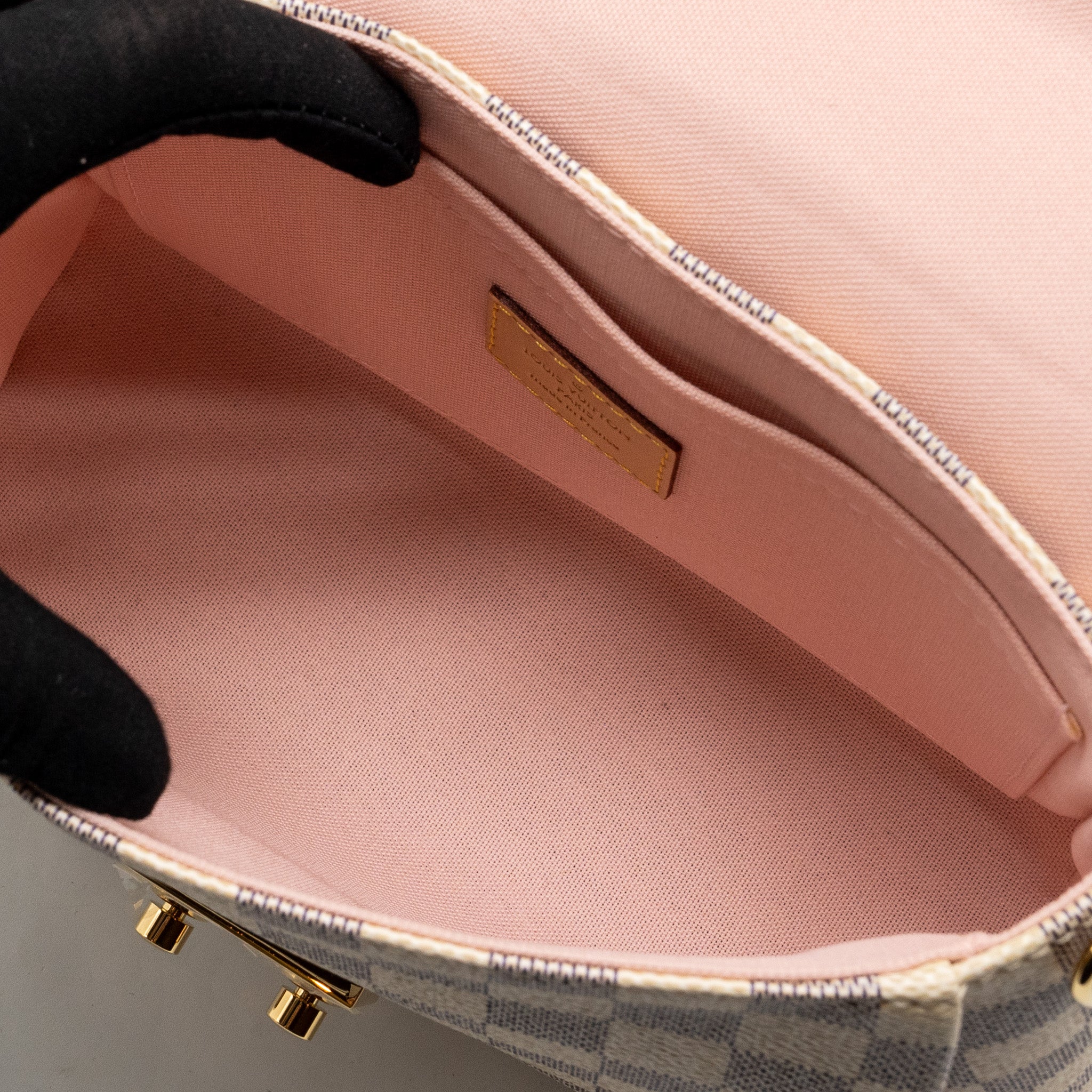 AAA Replica Louis Vuitton LV CROISETTE DAMIER AZUR CANVAS GHW